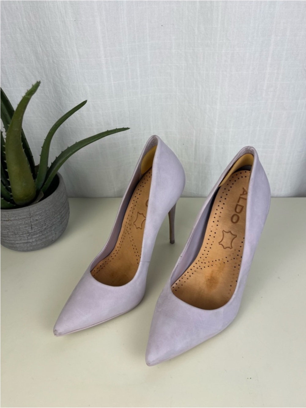 Aldo Lilac Pointed-Toe Stiletto Pumps